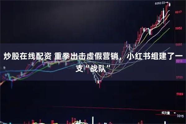 炒股在线配资 重拳出击虚假营销，小红书组建了一支“战队”